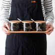 Marble Ceramic Condiment Jars Set-3 Piece - ecomstock