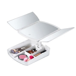 Foldable Portable Lighted Make Up Mirror - ecomstock