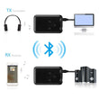 RX-TX-10 2in1 BT Audio Transmitter Adapter 3.5mm AUX for TV Headphones - ecomstock
