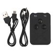 RX-TX-10 2in1 BT Audio Transmitter Adapter 3.5mm AUX for TV Headphones - ecomstock