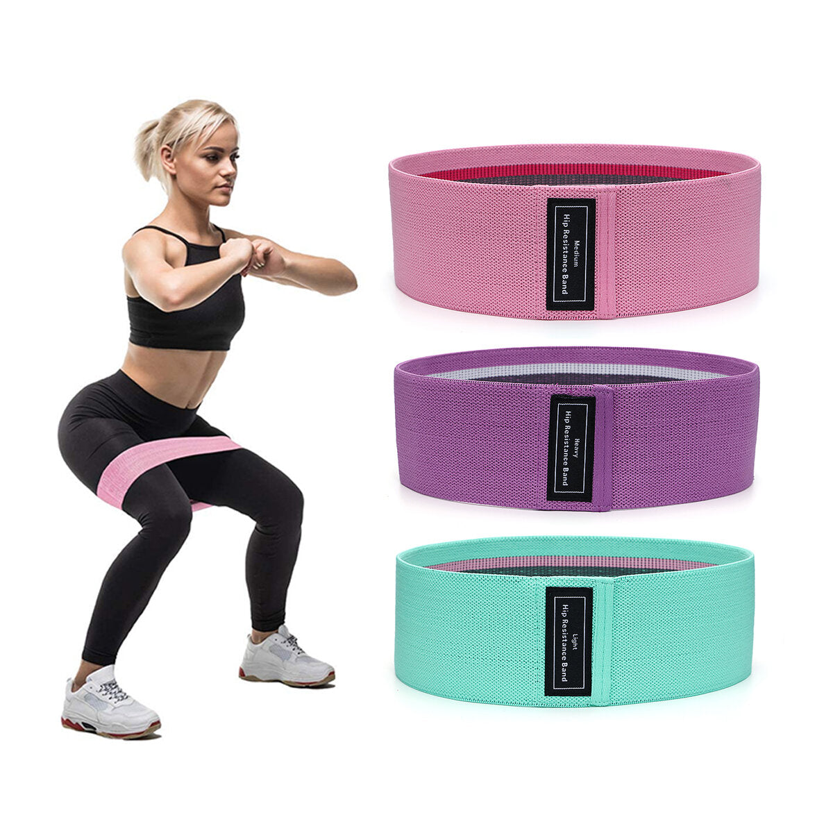 Body Builder Hip Resistance Bands - ecomstock