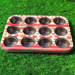 Non-Stick 12 Cup Muffin & Cupcake Pan - ecomstock