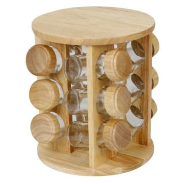 Bamboo Spice Rack 12 pieces - ecomstock