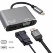 ﻿4-in-1 Multi-function USB Type-C Adapter - ecomstock