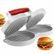 Double Presser Burger Mould with Wood Handle - ecomstock