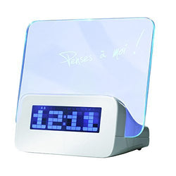 Alarm Clock with Scribble LED Fluorescent Message Memo Board