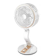 USB Rechargeable LED Foldable Desktop Air Cooling Fan - ecomstock