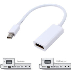 White  Mini Display Port to HDMI Cable Adapter