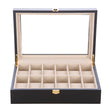 Watch Case Elegance Organizer box with Glass Display- 12 Slot - ecomstock