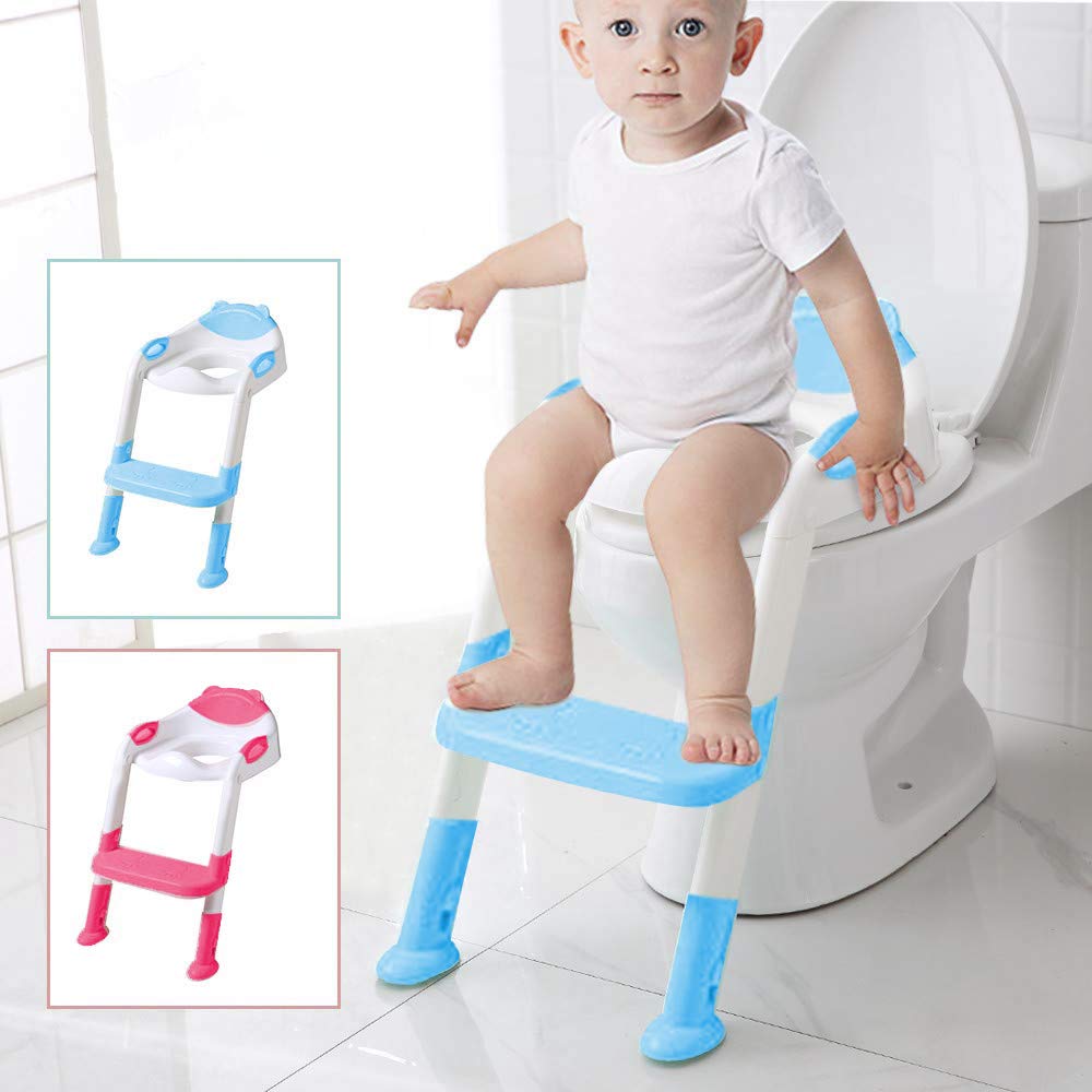 Toddlers Potty Training Ladder with Toilet Seat - ecomstock
