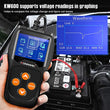 KONNWEI KW600 Car Battery Load Tester Black Professional Automotive Alternator Digital Analyzer Waveform Voltage Test Tool for Vehicle/Boat/Motorcycle - ecomstock