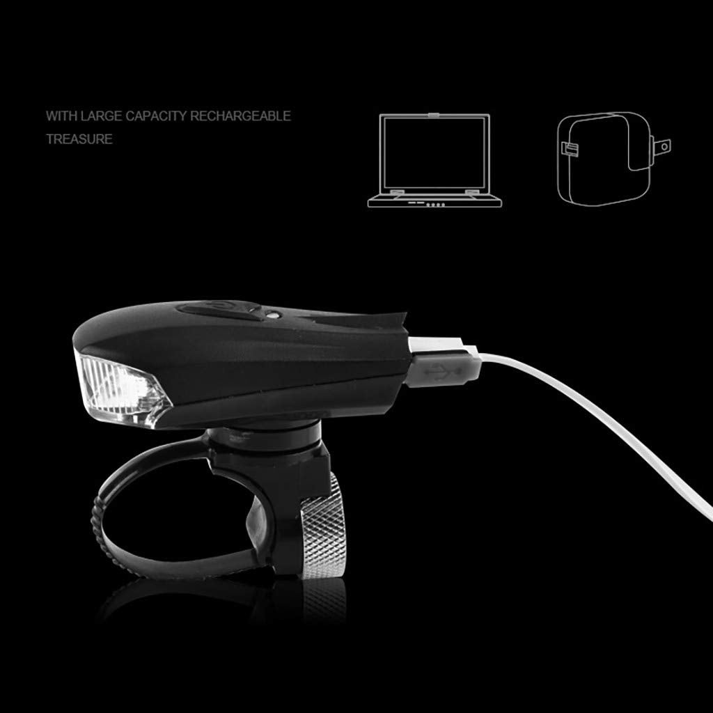 Rechargeable Intelligent Vibration Bike Headlight - ecomstock