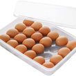 24 Pieces Portable Plastic Egg Carry Holder Storage Container - ecomstock