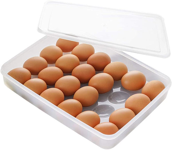 24 Pieces Portable Plastic Egg Carry Holder Storage Container - ecomstock