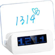 Alarm Clock with Scribble LED Fluorescent Message Memo Board