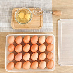 24 Pieces Portable Plastic Egg Carry Holder Storage Container - ecomstock
