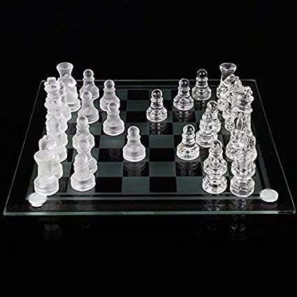 32 Crystal Chess Pieces with Padded Bottom - ecomstock