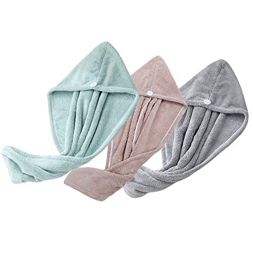 Hair Towel Cap Magic Microfiber  Fast Drying Towel Bath Wrap - ecomstock
