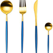 Gold Plating Cutlery Set - 4 Piece Set - ecomstock