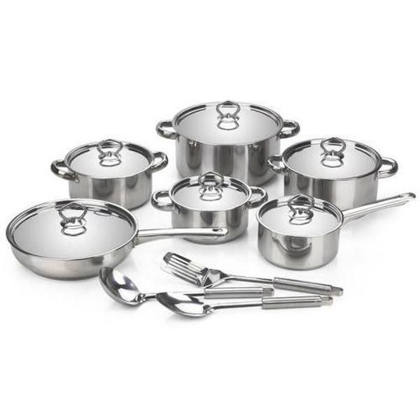 Stainless Steel Cookware Set-15 Piece - ecomstock