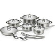 Stainless Steel Cookware Set-15 Piece - ecomstock