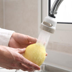 Water-Saving Filter Universal Splash-Proof Head-Beige - ecomstock