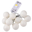 Cotton Ball LED Fairy Lights 10 Piece Set - ecomstock