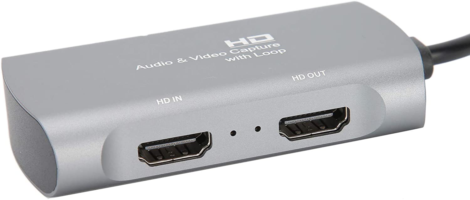 Portable HDMI 4K Loop Out Audio Video Capture Card - ecomstock