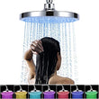Automatic Interchange LED Rain Fall Shower Head - ecomstock