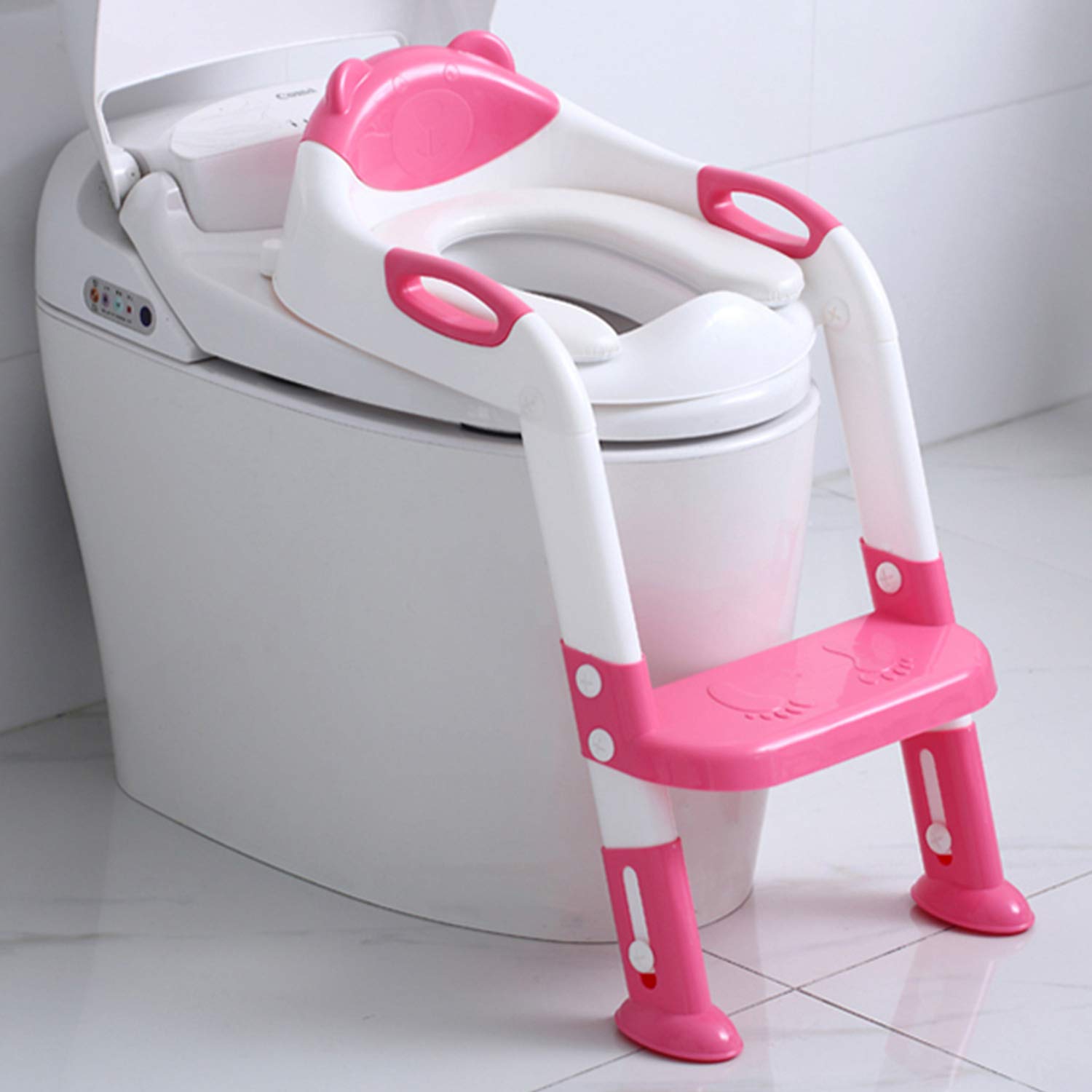 Toddlers Potty Training Ladder with Toilet Seat - ecomstock