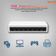 Tenda 8-Port Fast Ethernet Network Switch - ecomstock