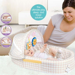 Portable Baby Travel Bassinet Foldable Bed - ecomstock