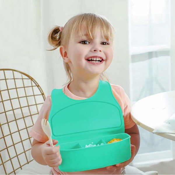 Multi-purpose bib meal box for kids - ecomstock