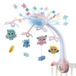 Baby Projection Night Light Bed Bell - Pink - ecomstock