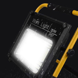 Solar High Power Light Flood Light 120w - Yellow - ecomstock