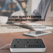 Universal Power Strips 3 Way Outlets with 6 USB Ports - ecomstock