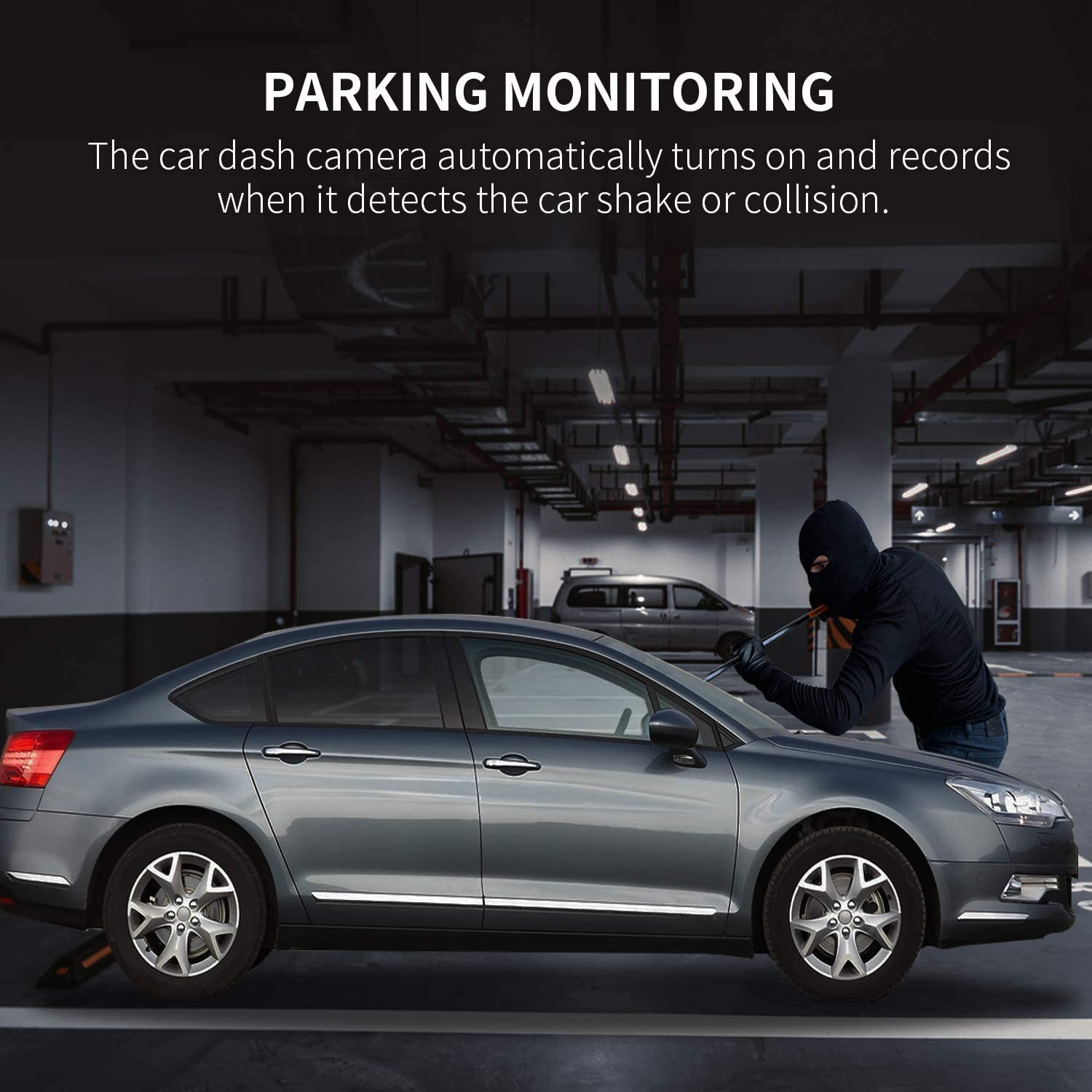 Dual Lens Vehicle BlackBox DVR Dash Camera - ecomstock