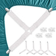 4 Pcs Three-Point Bedsheet Grippers - ecomstock