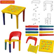 Kiddies Alphabet Educational Plastic Table And Chair - ecomstock