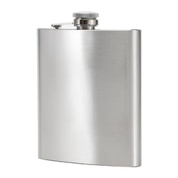 Traditional Stainless Steel Hip Flask - ecomstock