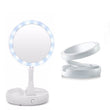 Portable Foldaway Make Up Mirror with LED