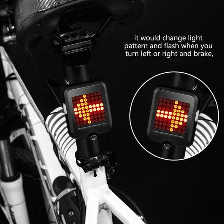 Intelligent bicycle Brake Sensor Laser Light-Black - ecomstock