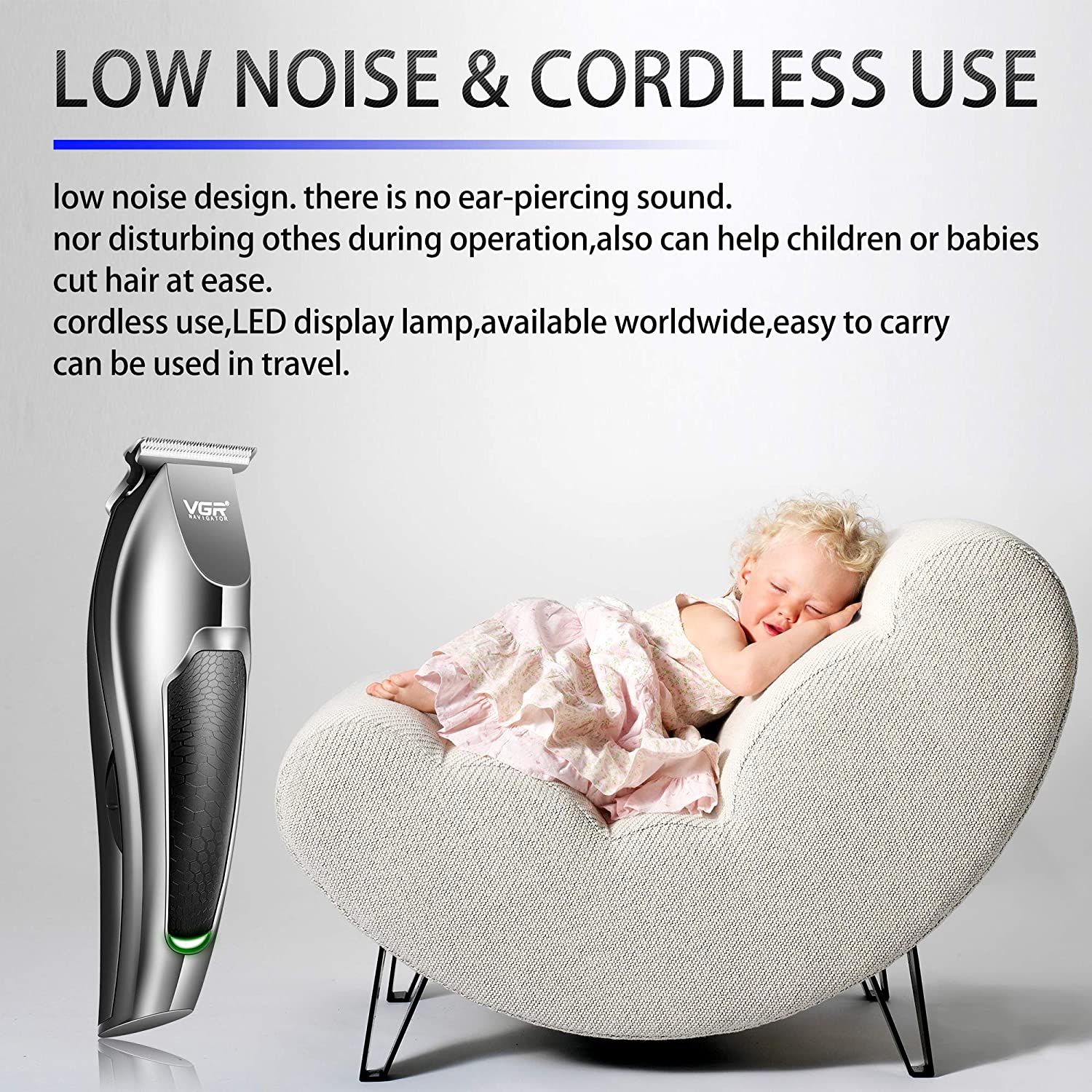 VGR Professional Grooming Hair Trimmer - ecomstock