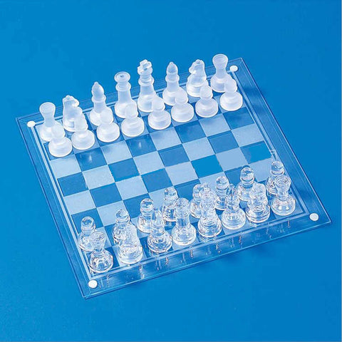32 Crystal Chess Pieces with Padded Bottom - ecomstock
