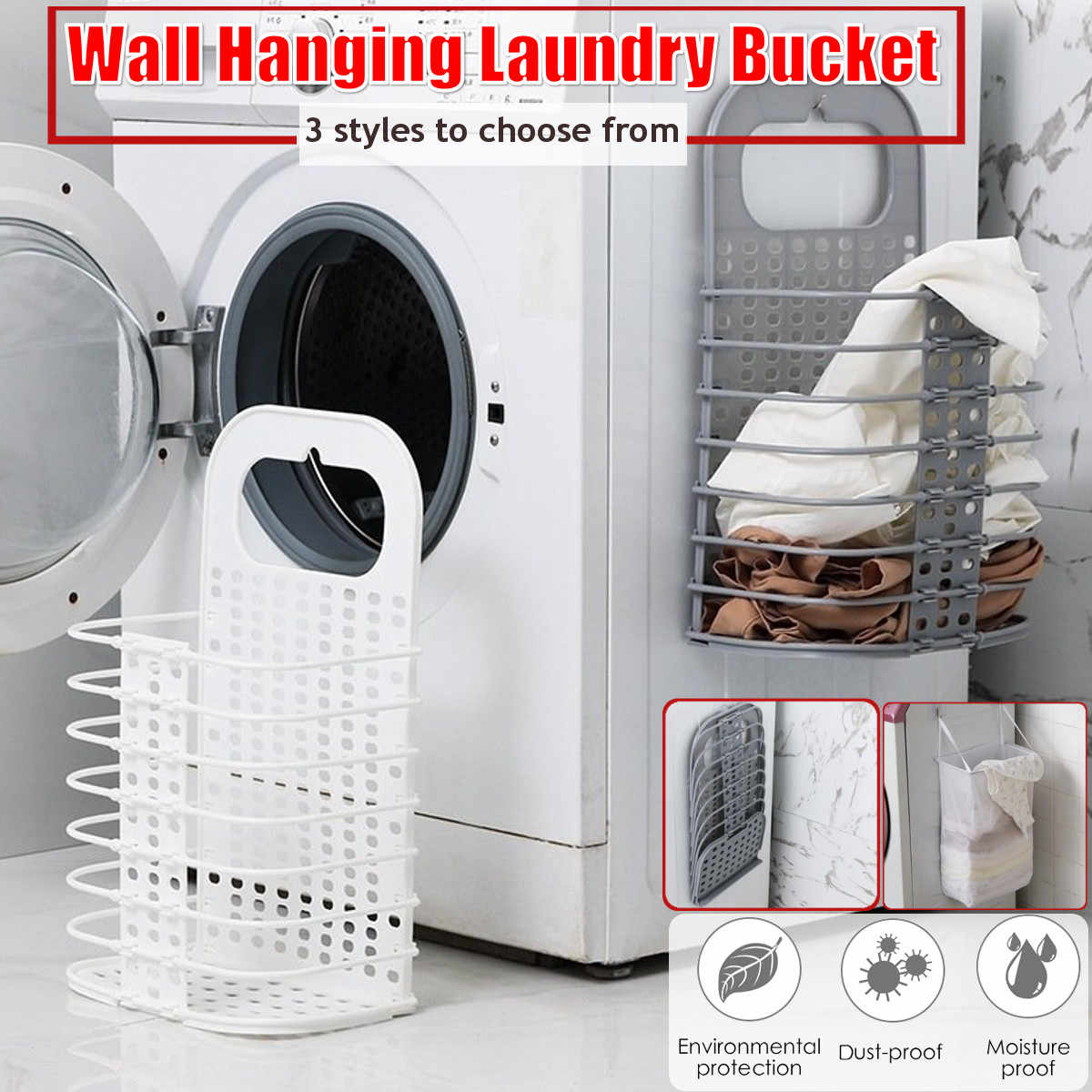 Collapsible-Foldable Laundry Basket - ecomstock