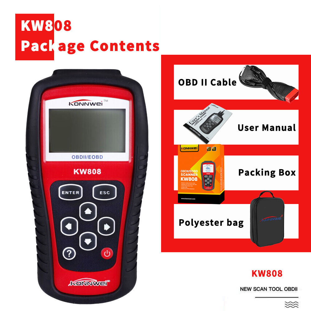 KONNWEI KW808 Auto OBDII Code Reader 2.8