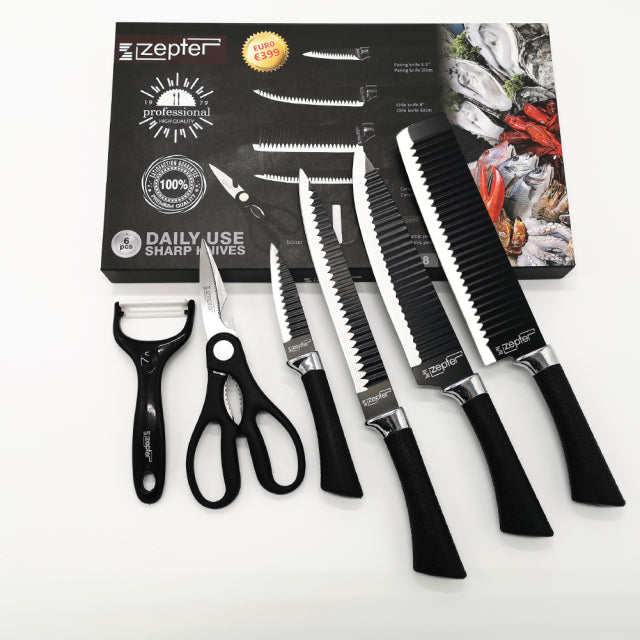 6 Pcs Professional Knives Set - ecomstock