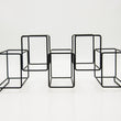 Stylish Rectangle Long Iron Wire Five Bottles Wine Holder Rack - ecomstock