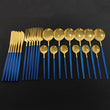 24 Gold Plating Cutlery Set - ecomstock