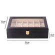 Watch Case Elegance Organizer box with Glass Display